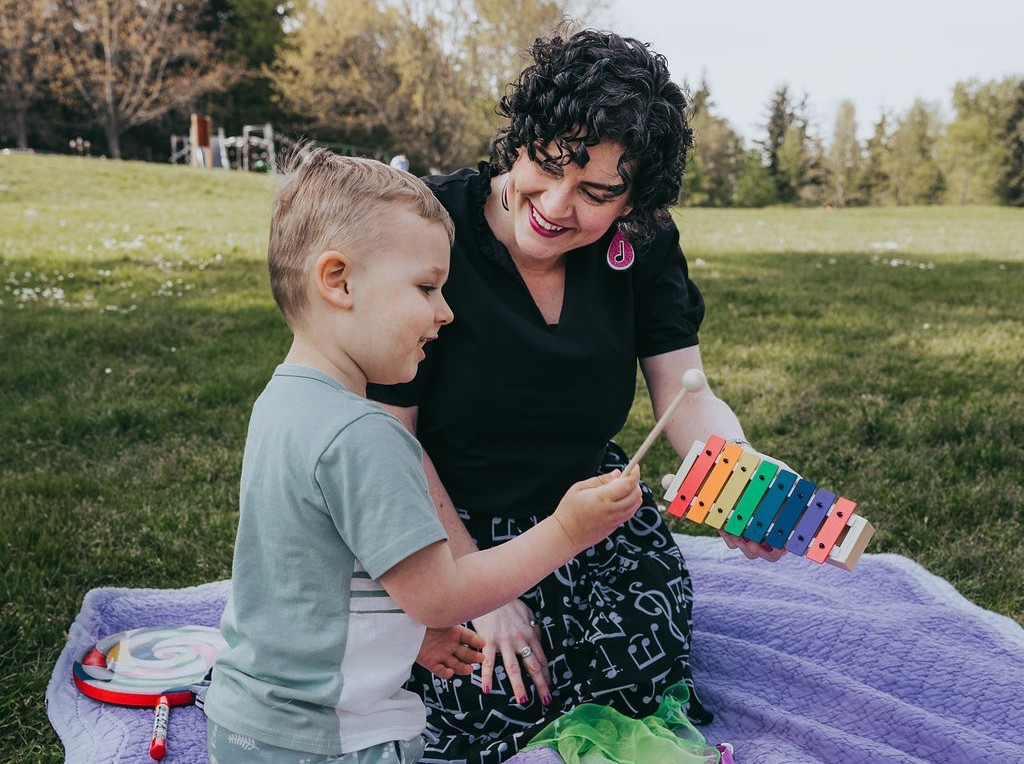 Little Kiddo playing Xylophone