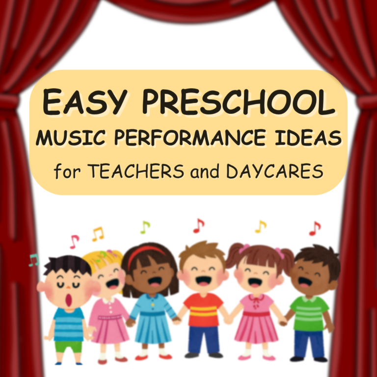 Easy Preschool Music Performances